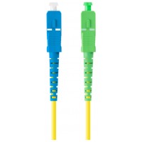 CABLE DE FIBRAOPTICA LANBERG 3M MONO SC/APC-SC/UPC SIMPLEX G657A1 LSZH AMARILL