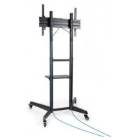 SOPORTE RAMSÉS SUELO CON RUEDAS PARA PANTALLAS 37""-70"" NEGRO TOOQ (Espera 4 dias)