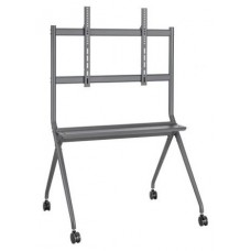 SOPORTE SUELO RUEDA BANDEJA PANTALLA 120KG 50-86 NEGRO