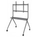 SOPORTE SUELO RUEDA BANDEJA PANTALLA 120KG 50-86 NEGRO
