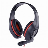 AURICULARES PARA JUEGO GEMBIRD  CONTROL DE VOLUMEN ROJO-NEGRO