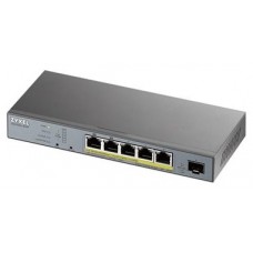 Zyxel GS1350-6HP-EU0101F switch Gestionado L2 Gigabit Ethernet (10/100/1000) Energía sobre Ethernet (PoE) Gris (Espera 4 dias)