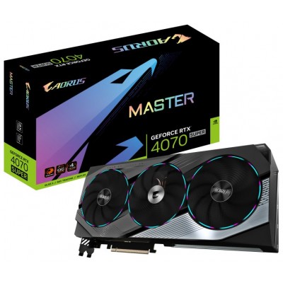 Gigabyte AORUS GeForce RTX 4070 SUPER MASTER 12G NVIDIA 12 GB GDDR6X (Espera 4 dias)
