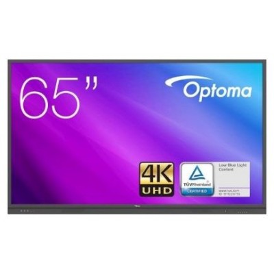 Optoma 3651RK pizarra y accesorios interactivos 165,1 cm (65") 3840 x 2160 Pixeles Pantalla táctil Negro (Espera 4 dias)