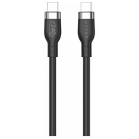 HYPER 2M SILICONE 240W USB-C CHARGING CABLE - BLACK HYPER 2M SILICONE 240W USB-C CHARGING CABLE - BLACK