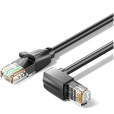 CABLE DE RED LATIGUILLO RJ45 CAT.6 UTP ACODADO 90º AWG26 5 M NEGRO VENTION (Espera 4 dias) CABLE DE RED LATIGUILLO RJ45 CAT.6 UTP ACODADO 90º AWG26 5 M NEGRO VENTION (Espera 4 dias)
