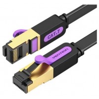 CABLE DE RED LATIGUILLO RJ45 CAT.7 STP AWG30 1 M NEGRO VENTION (Espera 4 dias)