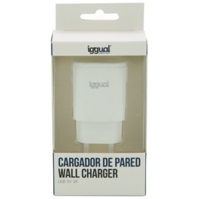 iggual Cargador de pared 1xUSB 5V/2A (10W)