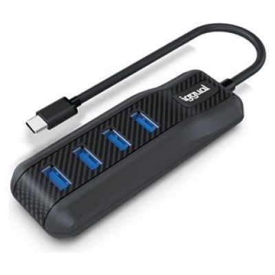 iggual Hub tipo C x 4 puertos USB 3.1 CARBON