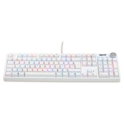 iggual Teclado gaming mecánico PEARL RGB blanco