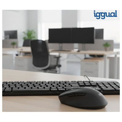 iggual Teclado USB estándar CK-OFFICE-105T negro iggual Teclado USB estándar CK-OFFICE-105T negro