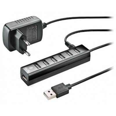 Hub Usb 2.0 Ngs A 7xusb-a Con Adaptador De Corriente