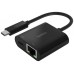 ADAPTADOR BELKIN INC001BTBK USB-C A ETHERNET + CARGA