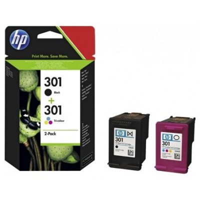 HP nº301 Pack 2 Cartuchos (Negro/Tricolor)