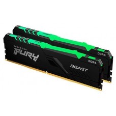 DDR4 KINGSTON 2X16GB 3600 RGB FURY BEAST NEGRO