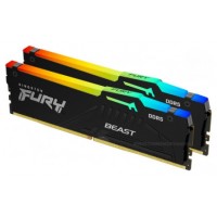 MEMORIA KINGSTON FURY BEAST RGB DDR5 32GB KIT2 4800MHZ  CL38 (Espera 4 dias)