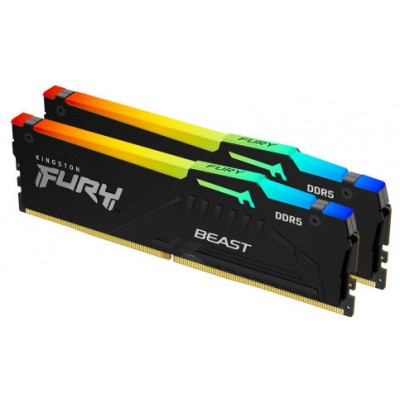 Kingston Technology FURY Beast RGB módulo de memoria 64 GB 2 x 32 GB DDR5 5200 MHz (Espera 4 dias)