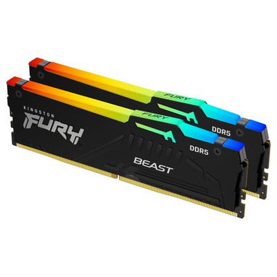 DDR5 64 GB (2X32KIT) 6000 Mhz. FURY BEAST RGB KINGSTON (Espera 4 dias)