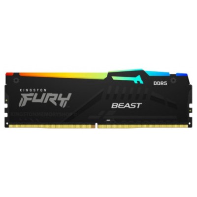 DDR5 16 GB 6000 Mhz. FURY BEAST RGB KINGSTON (Espera 4 dias)