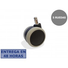 PIQUERAS Y CRESPO Kit de 5 ruedas engomadas de 65mm perno 11 mm.