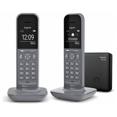 Gigaset CL390 Duo Teléfono DECT/analógico Gris Identificador de llamadas (Espera 4 dias)