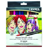 ESTUCHE 12 ROTULADORES DIBUJOS MANGA AQUA BRUSH DUO MANGA LYRA L6521121 (Espera 4 dias)