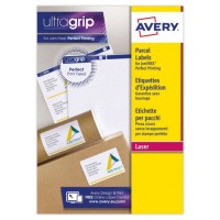 PAQUETE 15 HOJAS ETIQUETAS BLANCAS PARA PAQUETES IMPRESORAS LÁSER 99,1X57 MM AVERY L7173-15 (Espera 4 dias)