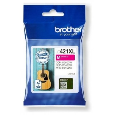 BROTHER Cartucho de tinta magenta de larga duracion LC421XLM para DCP-J1050DW / DCP-J1140DW / MFC-J1