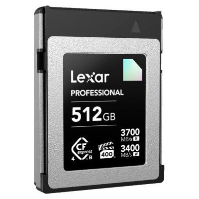 LEXAR 512GB PROFESSIONAL CFEXPRESS 4.0 TYPE-B CARD, UP TO 3700MB/S READ 3400MB/S WRITE. VPG 400 (Espera 4 dias)