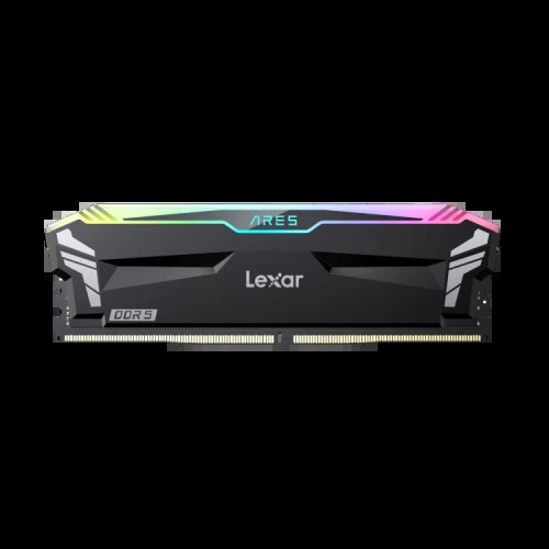 LEXAR MEMORIA ARES 32 GB 2.0 DDR5 6400 CL32 1.4V MEMORY WITH HEATSINK AND RGB LIGHTING,DUAL PACK, BLACK COLOR (Espera 4 dias)