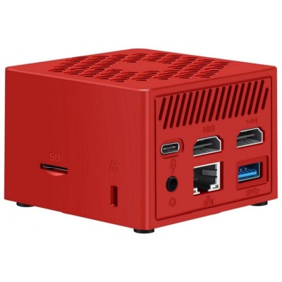 MINIPC LEOTEC INTEL N100 12GB 256GB M.2 WIN11 PRO PRE-INSTAL ROJO