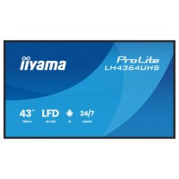 IIYAMA MONITOR 43" 3840x2160, UHD VA DLED 500cd/m, HORIZ Y VERT, MM 2x 10W, 2x HDMIx 1x USB-C, USB 2.0 x2, WiFi, LAN, Media Play USB Port, Control LAN / RS232C, Android 14 OS, 24/7 Operation, VESA Mount 300x300 - wallmount included (LH4364UHS-B1AG) IIYAMA MONITOR 43" 3840x2160, UHD VA DLED 500cd/m, HORIZ Y VERT, MM 2x 10W, 2x HDMIx 1x USB-C, USB 2.0 x2, WiFi, LAN, Media Play USB Port, Control LAN / RS232C, Android 14 OS, 24/7 Operation, VESA Mount 300x300 - wallmount included (LH4364UHS-B1AG)