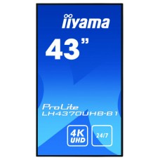 iiyama LH4370UHB-B1 pantalla de señalización Pantalla plana para señalización digital 108 cm (42.5") VA 4K Ultra HD Negro Procesador incorporado Android 9.0 (Espera 4 dias)