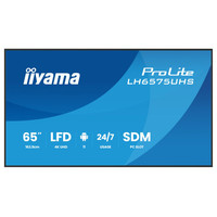 MONITOR IIYAMA 65" (LH6575UHS-B1AG)3840X2160, UHD IPS PANEL, OPERACION 24/7 500CD/M, LANDSCAPE PORTRAIT, SIGNAL FAILOVER, SPEAKERS 2X 10W, MULTIPLE INPUTS (DVI-I (VGA),HDMI 3X, DP-OUT ,USB 2.0 X2, WIFI, LAN, MEDIA PLAY USB PORT, CONTROL LAN/RS232 (Es MONITOR IIYAMA 65" (LH6575UHS-B1AG)3840X2160, UHD IPS PANEL, OPERACION 24/7 500CD/M, LANDSCAPE PORTRAIT, SIGNAL FAILOVER, SPEAKERS 2X 10W, MULTIPLE INPUTS (DVI-I (VGA),HDMI 3X, DP-OUT ,USB 2.0 X2, WIFI, LAN, MEDIA PLAY USB PORT, CONTROL LAN/RS232 (Es