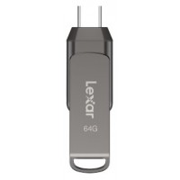 Lexar JumpDrive LJDD400064G-BNQNG unidad flash USB 64 GB USB Tipo C 3.2 Gen 1 (3.1 Gen 1) Gris (Espera 4 dias)