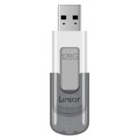 Lexar JumpDrive V100 unidad flash USB 128 GB USB tipo A 3.2 Gen 1 (3.1 Gen 1) Gris, Blanco (Espera 4 dias)