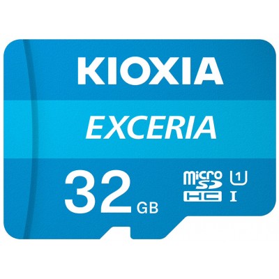 MICRO SD KIOXIA 32GB EXCERIA UHS-I C10 R100 CON ADAPTADOR