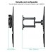 SOPORTE PARED PANTALLAS 37-70" GIRA/INCLI TOOQ NEGRO (Espera 4 dias)