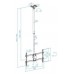 Tooq LPCE1186TSLI-XL-B Soporte techo TV 43"-86"