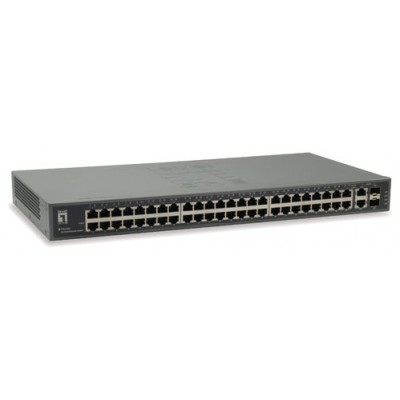Switch Level One 50-port Fast Ethernet Switch, 2 X