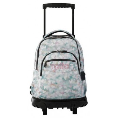 MOCHILA ESCOLAR CON RUEDAS CORAZONES PASTEL TOTTO MA03ECO006-2311P-4HX (Espera 4 dias)