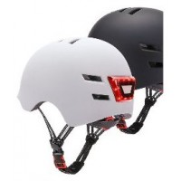 Casco Youin Homologado Color Blanco Talla M Con Led