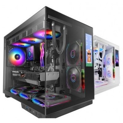 CAJA ATX CUBE MARS GAMING MCMIRAGE NEGRO CRISTAL
