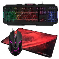 PACK TECLADO MOUSE Y ALFOMBRILLA MARS GAMING MCP118