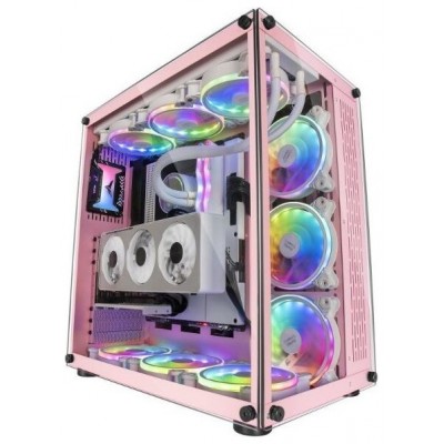 CAJA TORRE E-ATX XXL MCV4 ROSA MARS GAMING (Espera 4 dias)