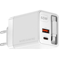 CARGADOR USB PARED USB-C + USB-A GaN 65W BLANCO MARS GAMING (Espera 4 dias) CARGADOR USB PARED USB-C + USB-A GaN 65W BLANCO MARS GAMING (Espera 4 dias)