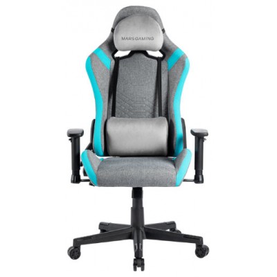 Silla Gamer Mars Gaming Mgcprofbl Gris Con Detalles
