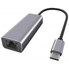 EWENT ADAPTADOR DE RED GIGABIT USB-C ALUMINIO