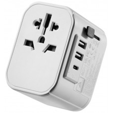 Ewent EW1475 adaptador de enchufe eléctrico Universal Blanco (Espera 4 dias)