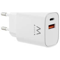 EWENT Cargador Rápido Gan 30W USB-C PD USB-A PD/QC EWENT Cargador Rápido Gan 30W USB-C PD USB-A PD/QC